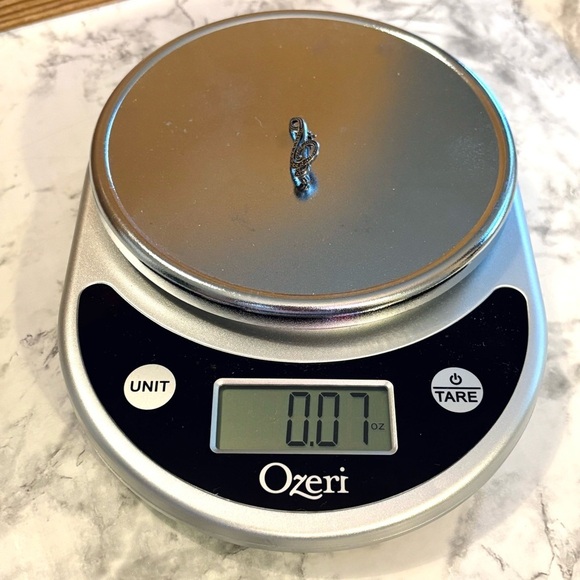 Sterling Silver 925 Marcasite Gemstone Treble Clef Music Note Brooch Pin Jewelry - Picture 4 of 4